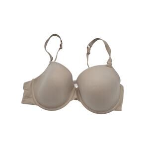 DORINA‎ Beige Full Coverage Plunge Adjustable Straps Underwire Bra Size 38D